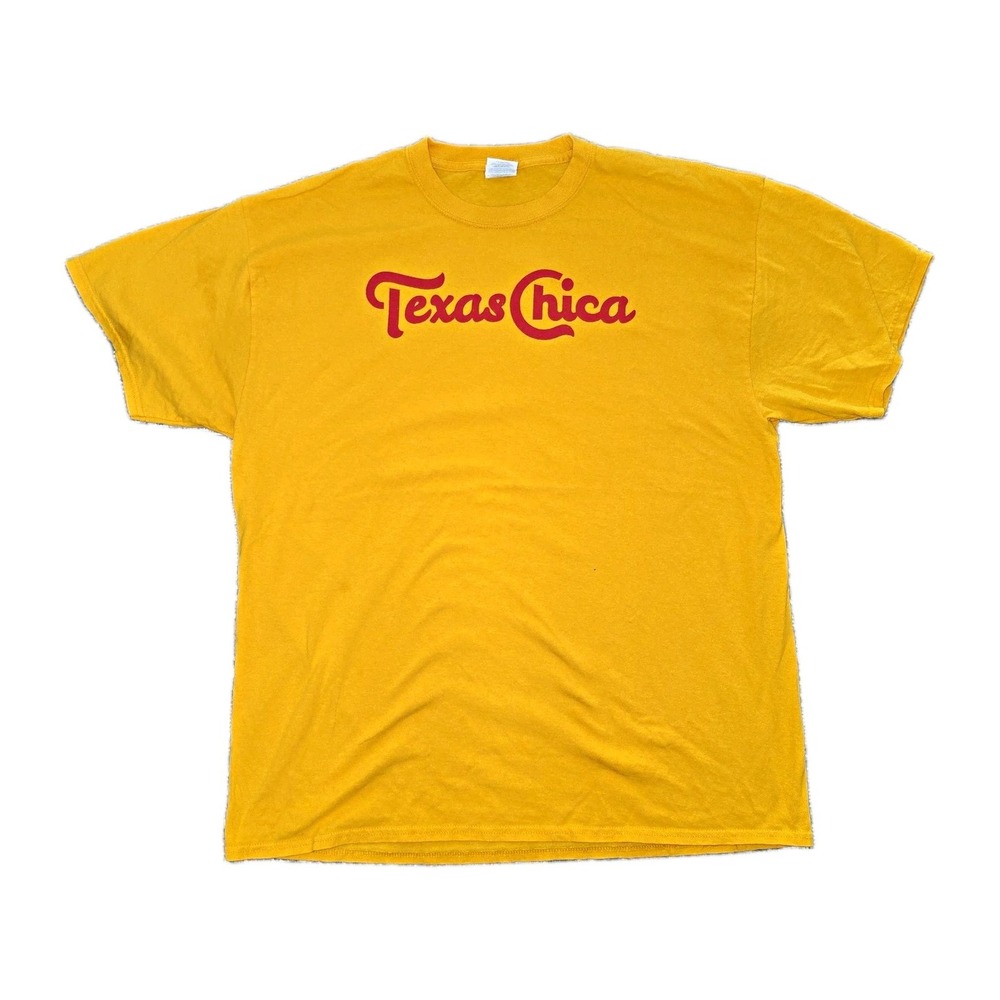 "Texas Chica" Graphic Tee | Mustard Gold Port & Company Unisex T-Shirt  XL
